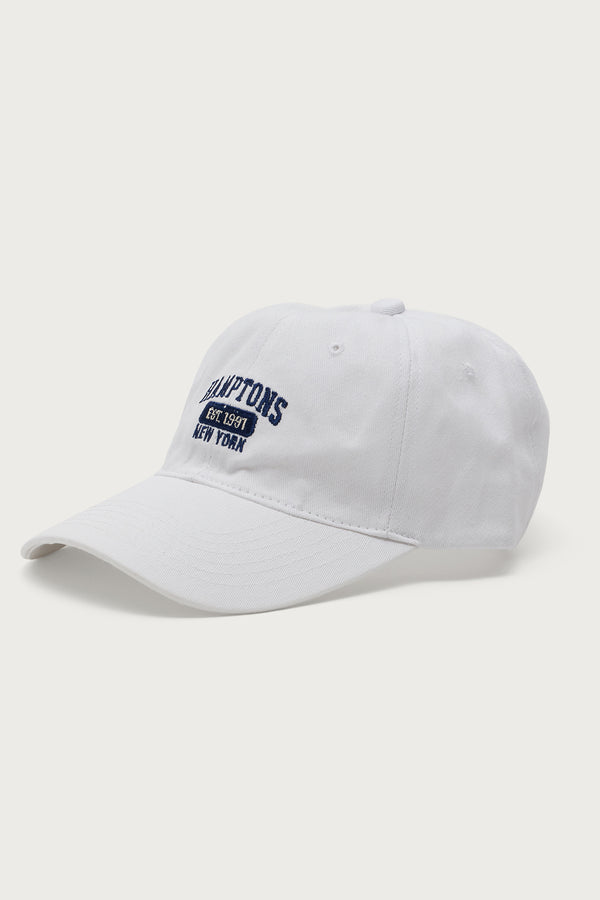 Edikted Hamptons Baseball Cap White