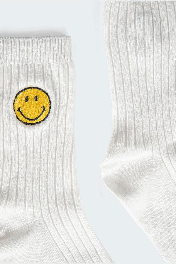Edikted Happy Go Lucky Socks White
