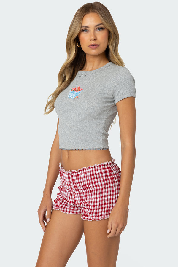 Edikted Harvest T Shirt Gray Melange