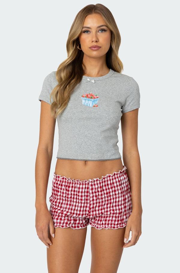 edikted Harvest T Shirt gray melange