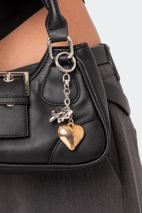 Edikted Heart & Bow Mixed Metal Keychain Mix