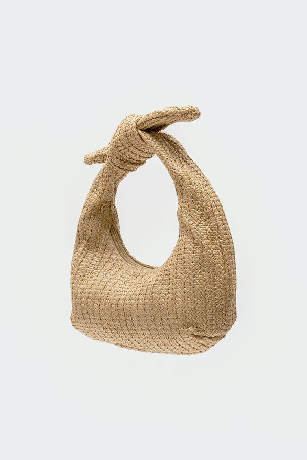 Edikted High Tide Mini Straw Bag Brown