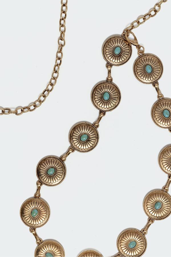 Edikted Hippie Chain Belt Gold