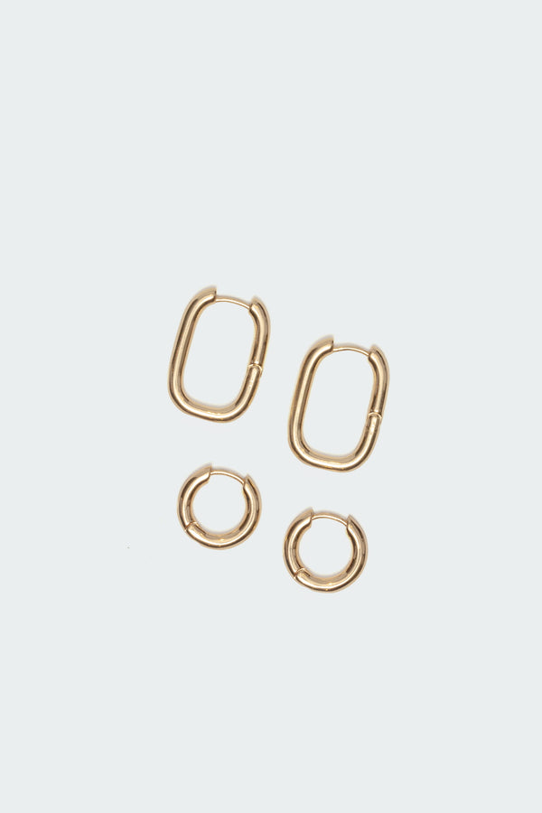 Edikted Hoop Earring Pack Gold