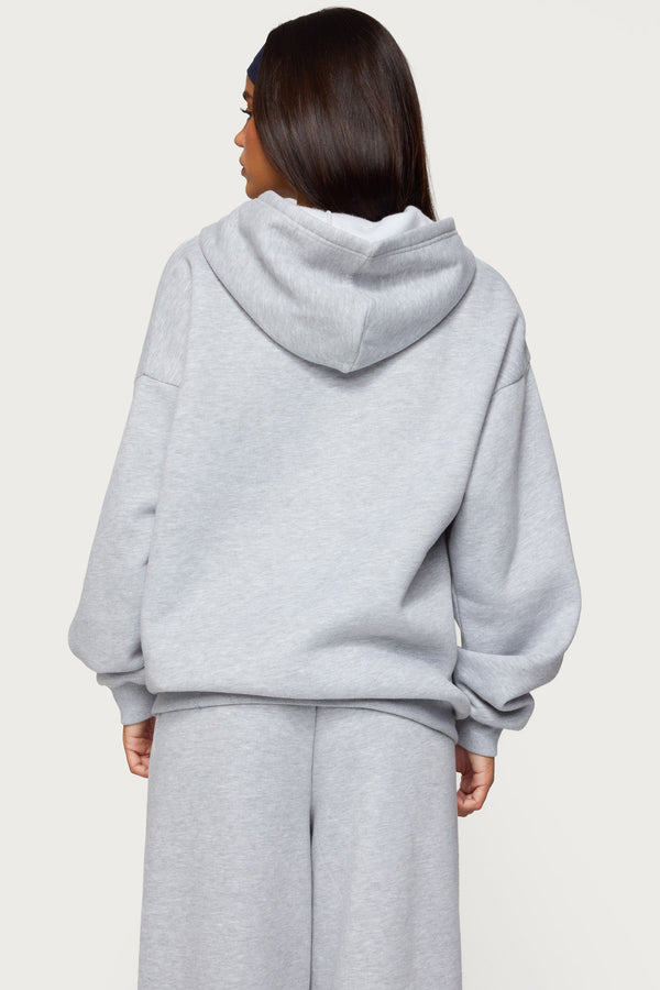 Edikted I Heart London Hoodie Gray Melange