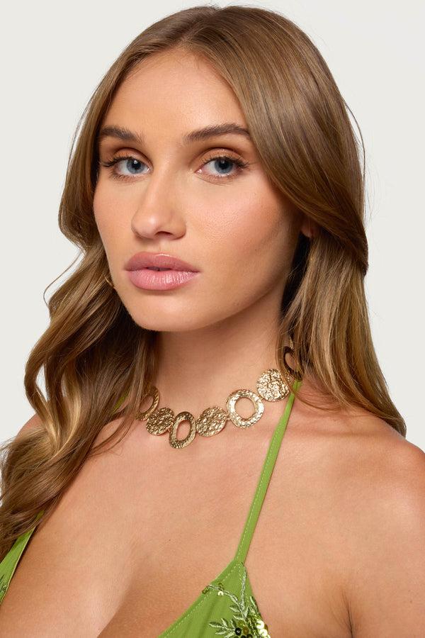 edikted Icon Chunky Chain Necklace gold