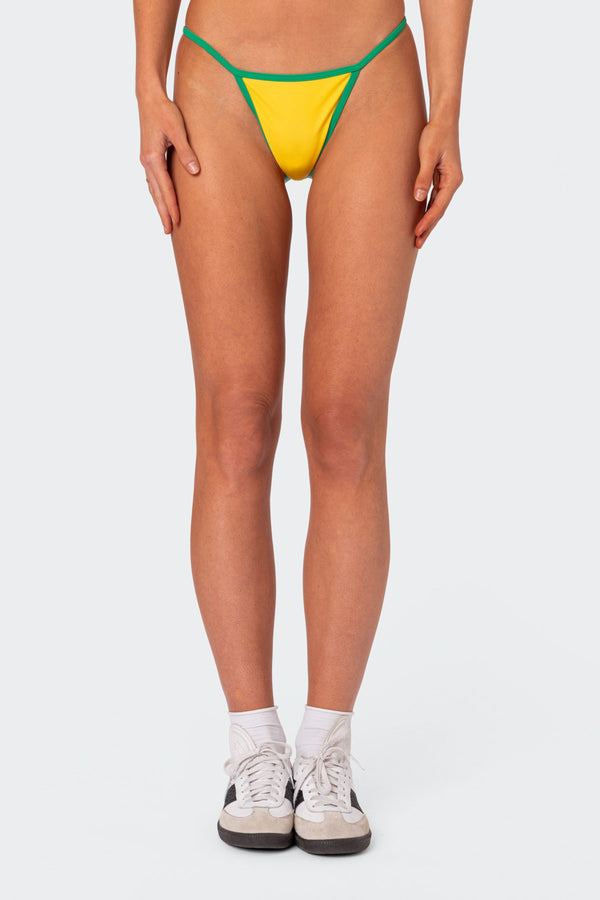 Edikted International Girl Bikini Bottom Yellow
