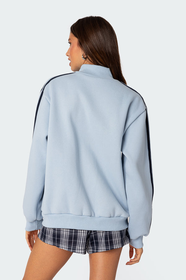 Edikted Italy Track Jacket Light Blue