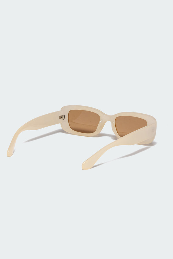 Edikted Jackson Square Sunglasses Cream
