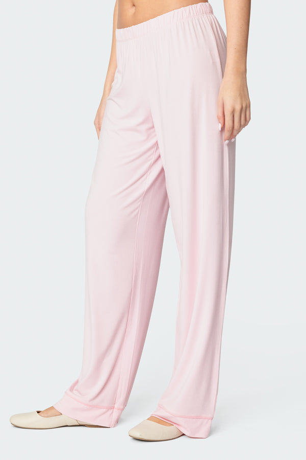 Edikted Jeanette Pants Light Pink