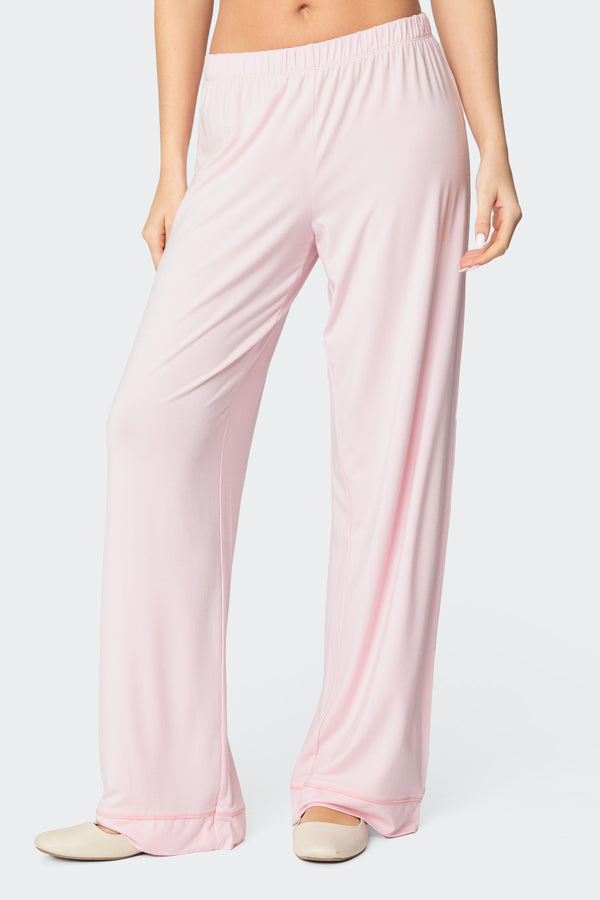 Edikted Jeanette Pants Light Pink