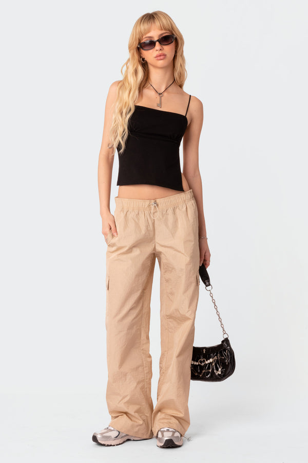 Edikted Jinx Open-Back Top Black