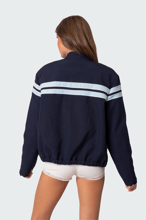 Edikted Joey Oversized Jacket Navy
