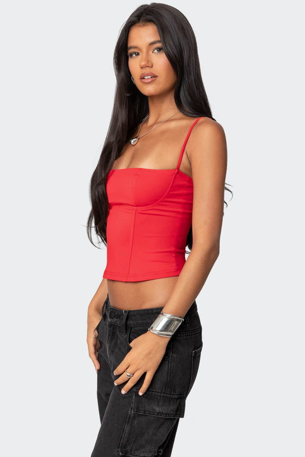 Edikted Juno Corset Red