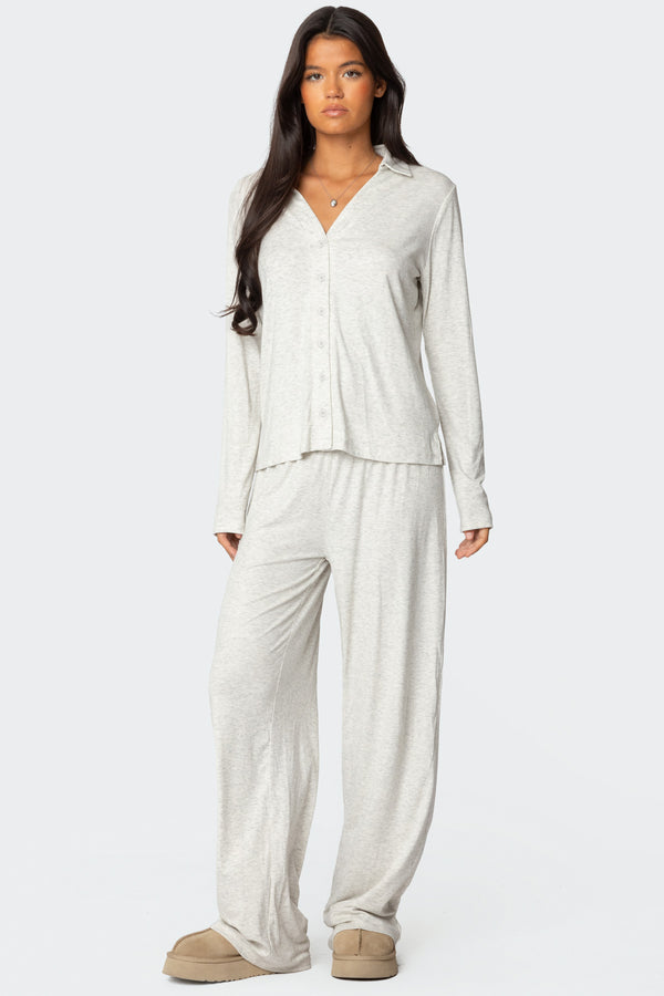 edikted Justina Pants gray melange