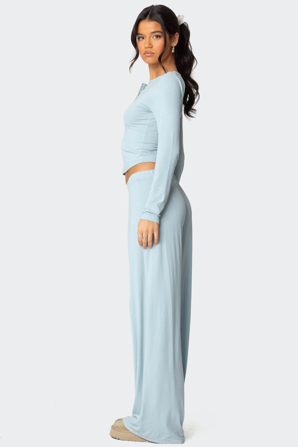 Edikted Kait Pants Light Blue