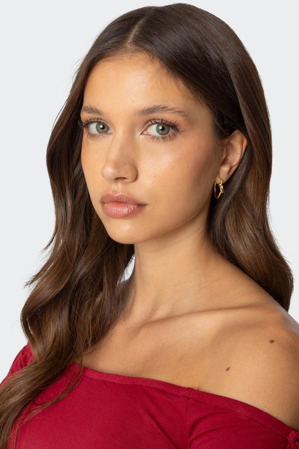 Edikted Knot Earrings Gold