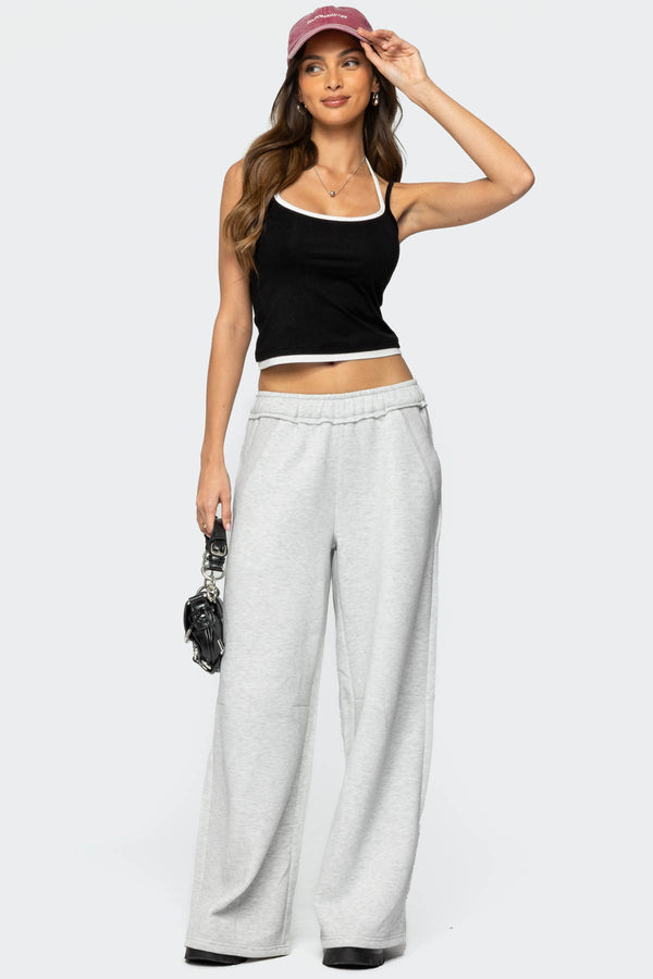edikted Kori Oversized Sweatpants gray melange