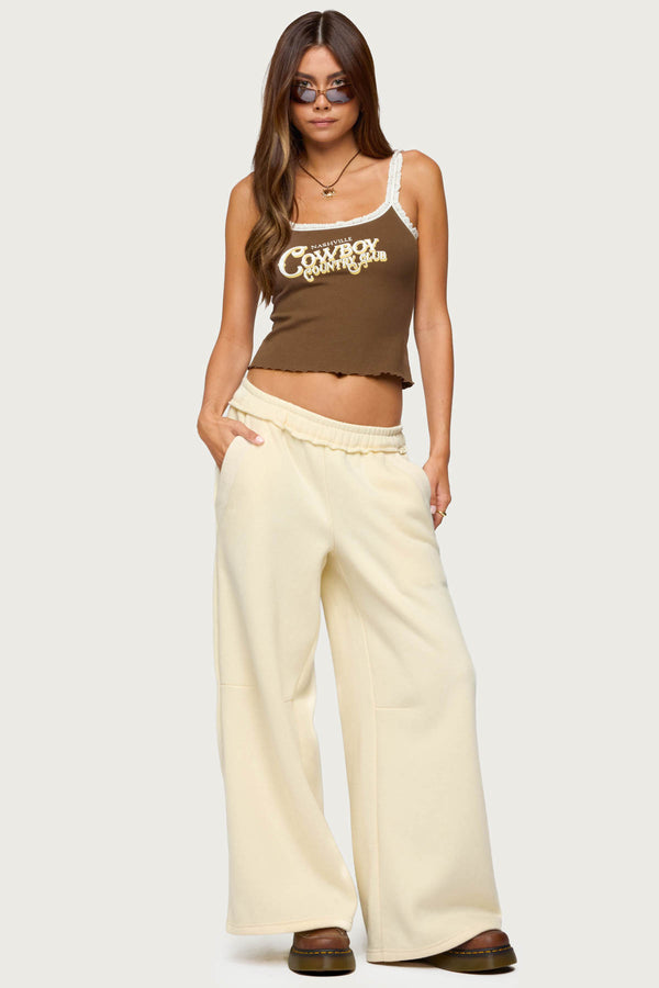 edikted Kori Oversized Sweatpants yellow