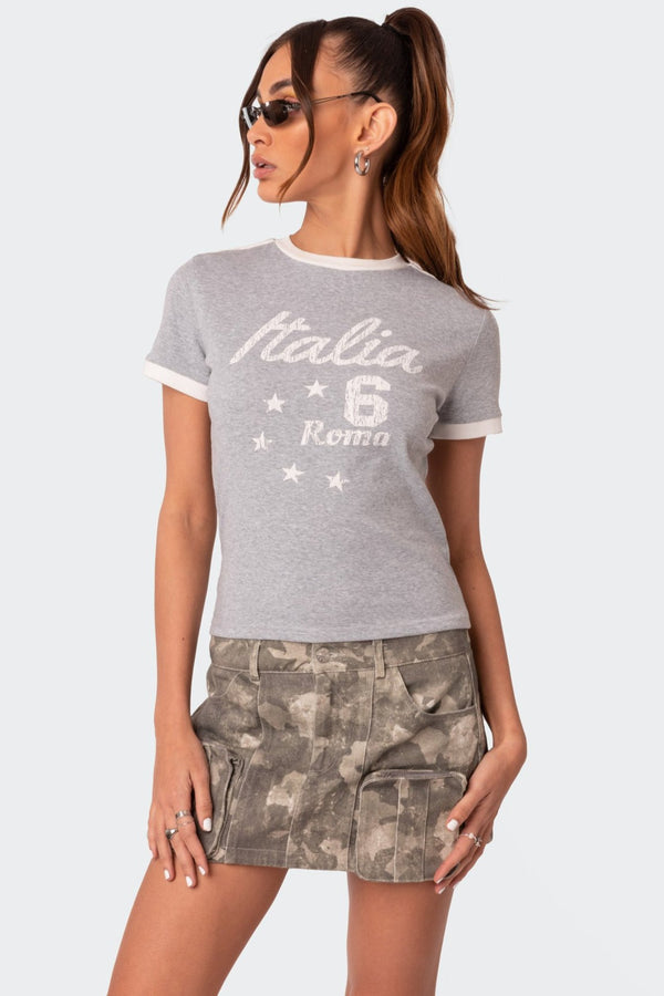 edikted Kyle Athletic T-Shirt gray melange