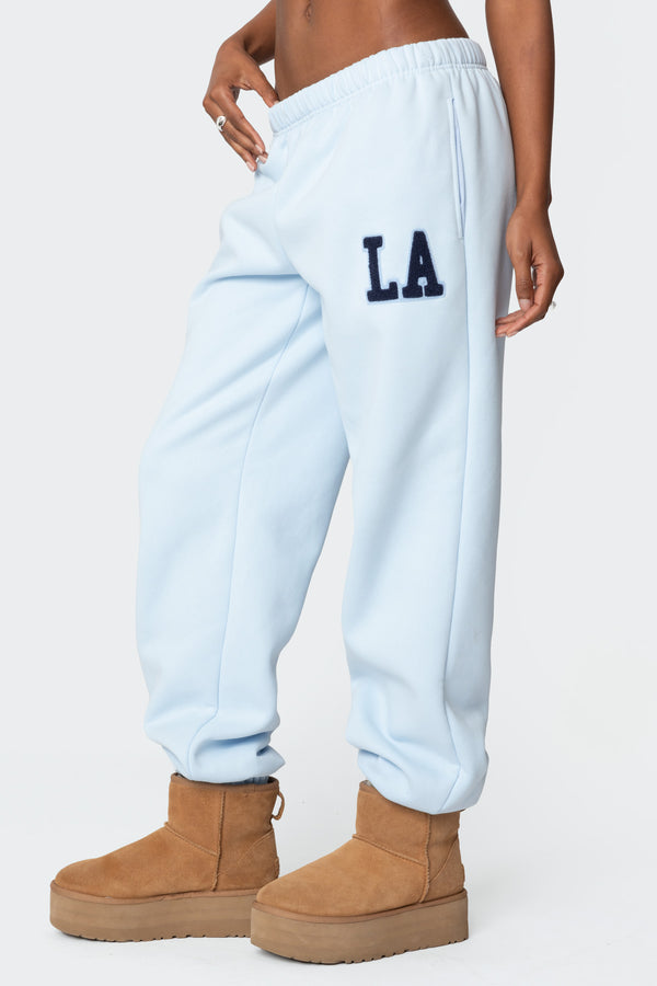 Edikted La Love Oversized Sweatpants Light Blue