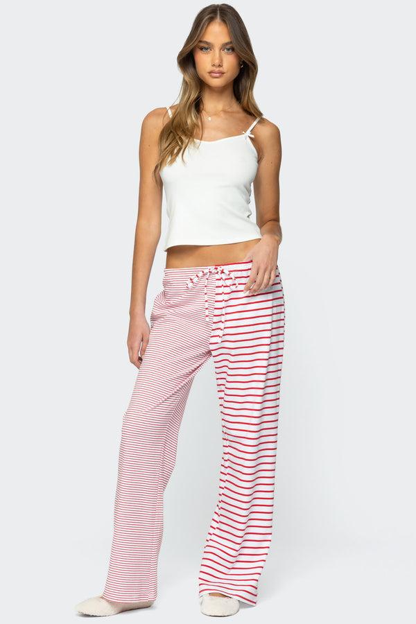 edikted Laken Mixed Striped Pants mix