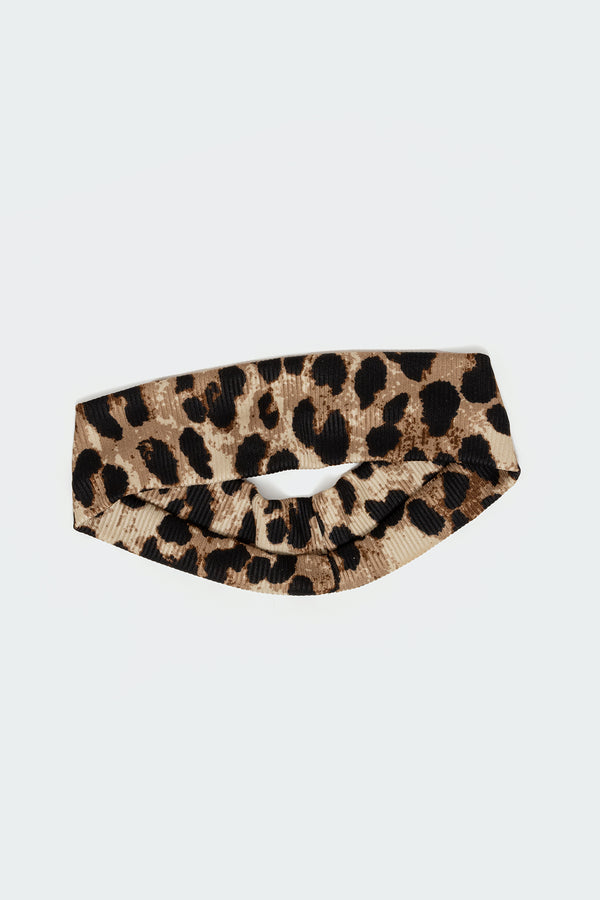 Edikted Leopard Printed Headband Leopard
