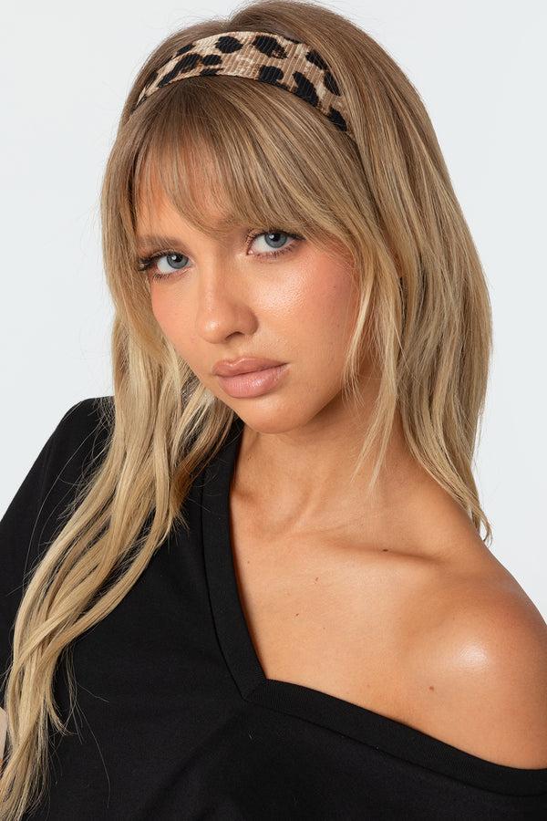 edikted Leopard Printed Headband leopard