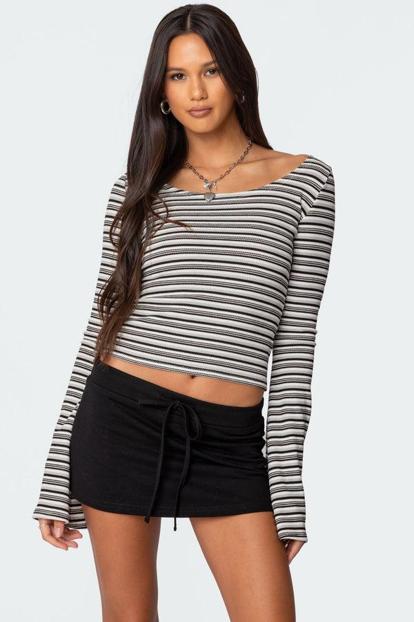 edikted Lilia Striped Top mix