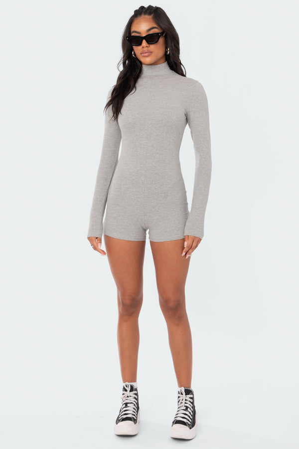 Edikted Liliana Romper Gray Melange