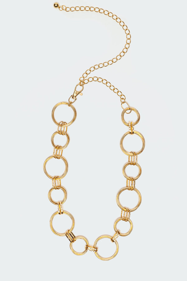 Edikted Limelight Circle Chain Belt Gold