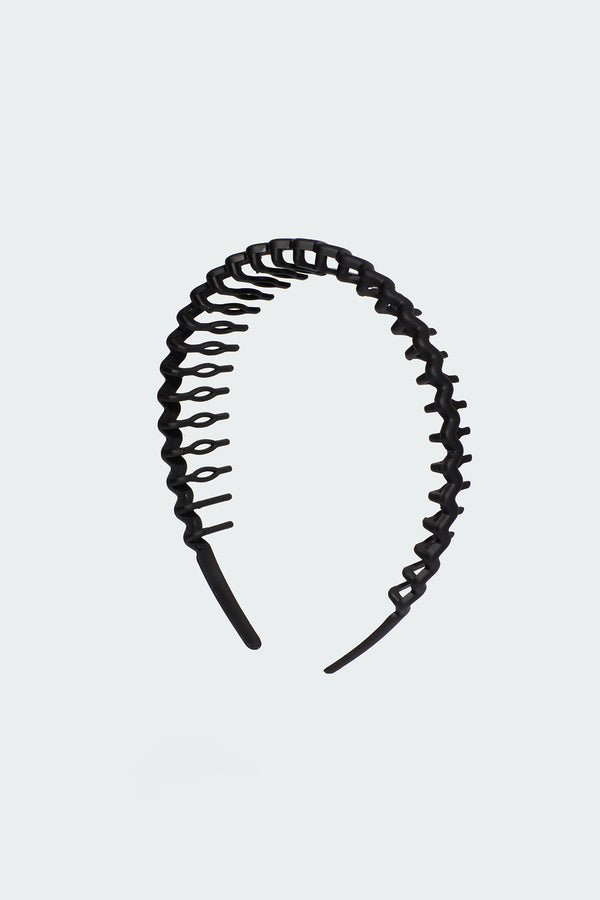 Edikted Lizi Curly Headband Black