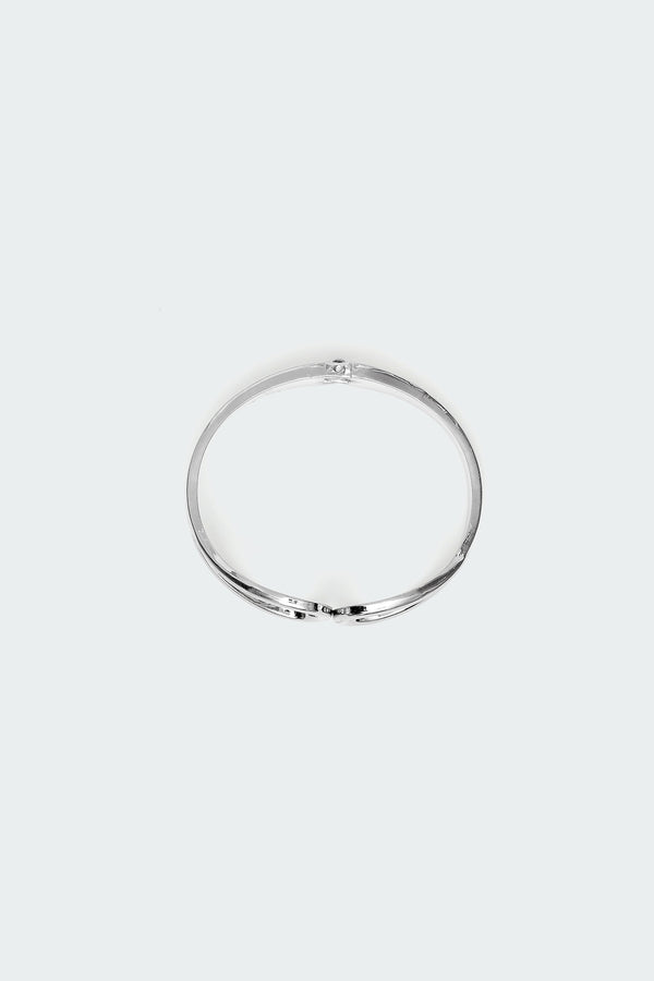 Edikted Looped Arm Cuff Silver