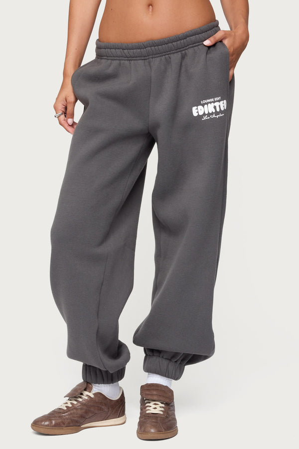 Edikted Lounge Edit Sweatpants Dark Gray