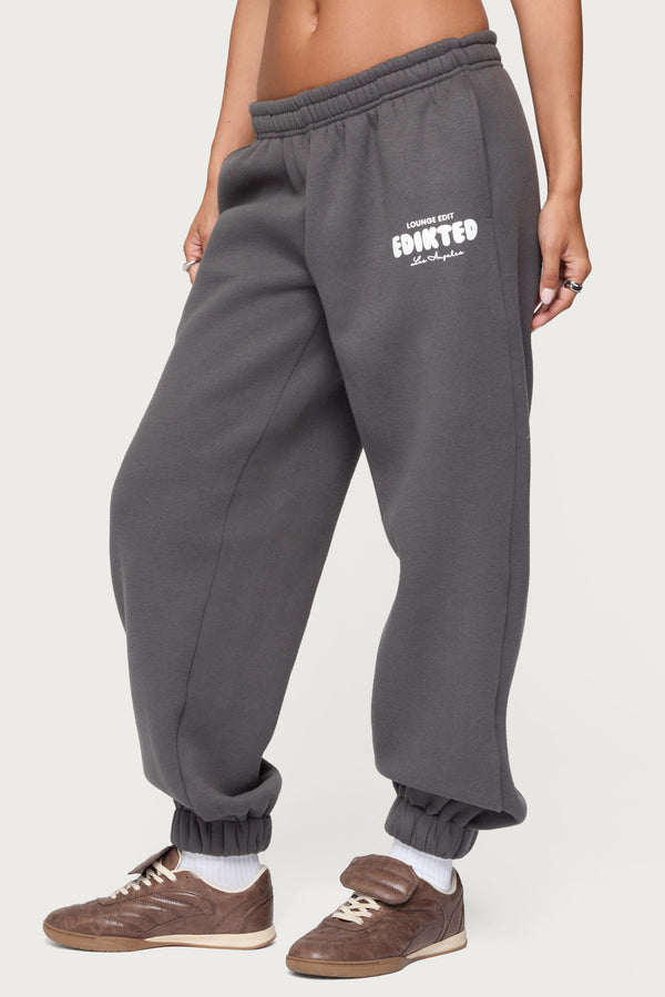 Edikted Lounge Edit Sweatpants Dark Gray