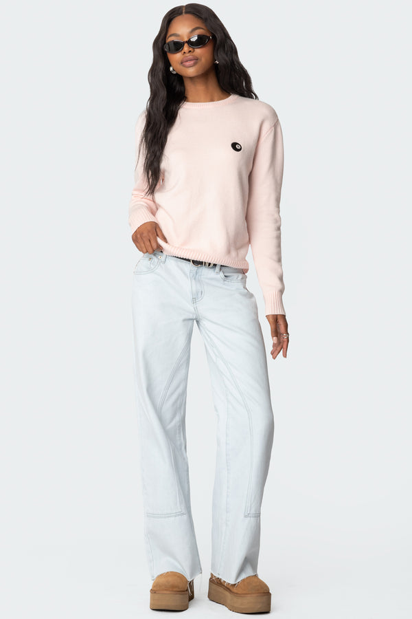Edikted Magic 8 Sweater Light Pink