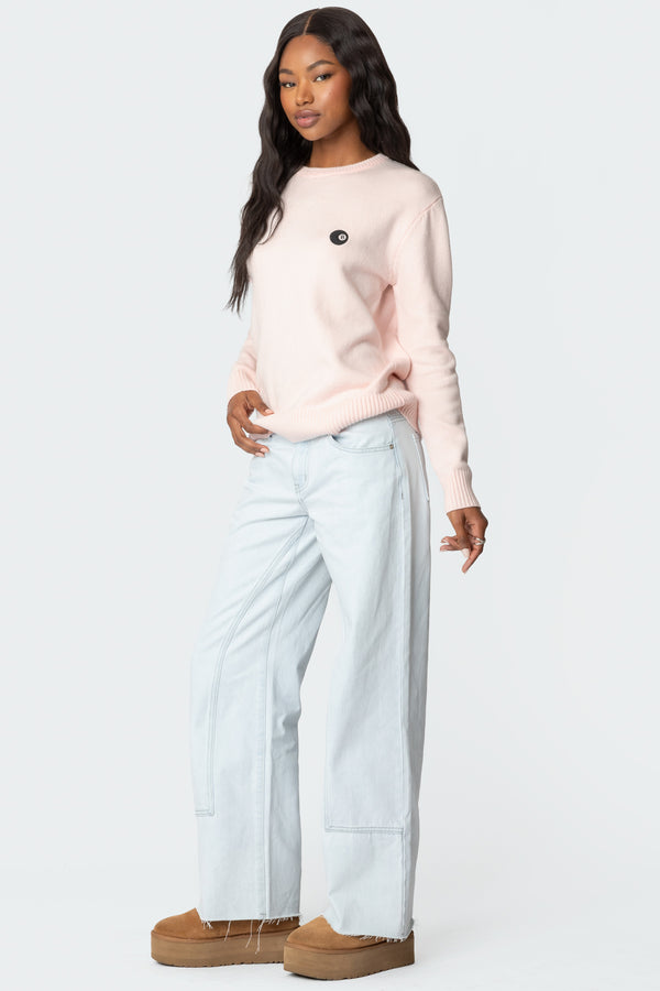 Edikted Magic 8 Sweater Light Pink