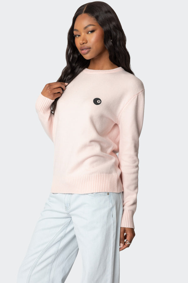 Edikted Magic 8 Sweater Light Pink