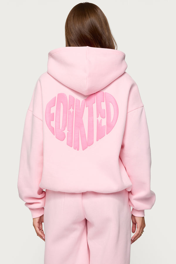 edikted Major Love Edikted Hoodie light pink