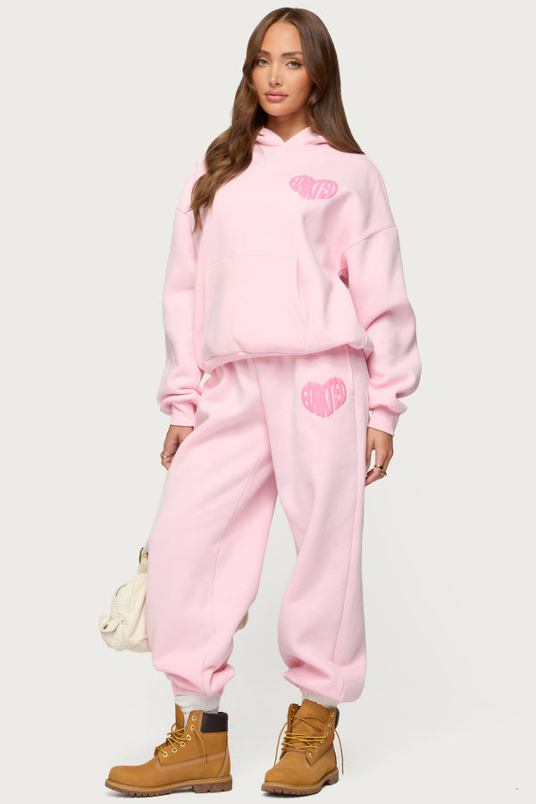 Edikted Major Love Edikted Hoodie Light Pink