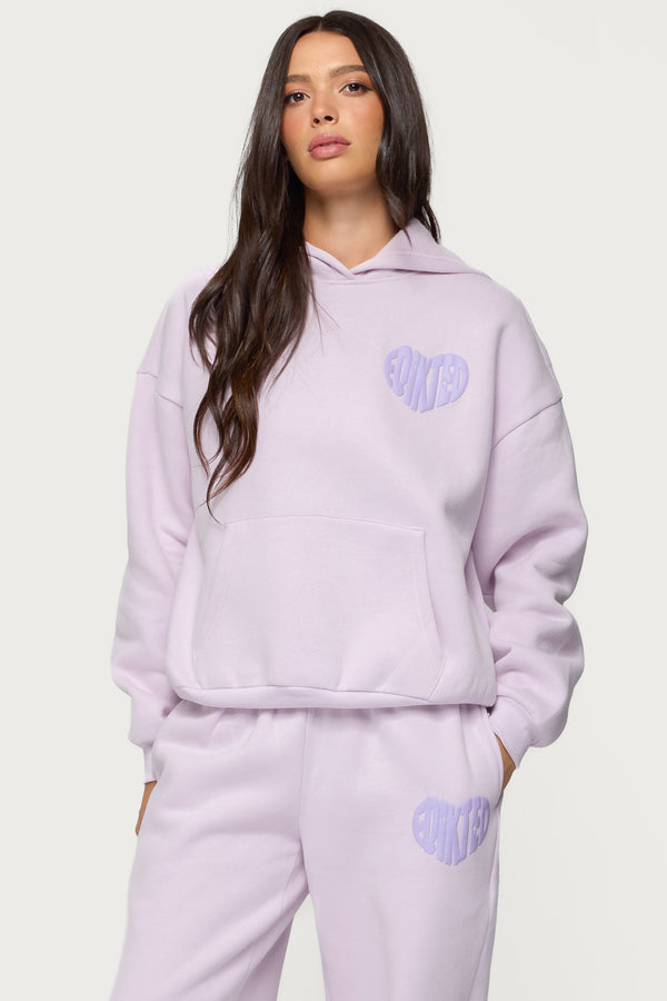 Edikted Major Love Edikted Hoodie Lilac