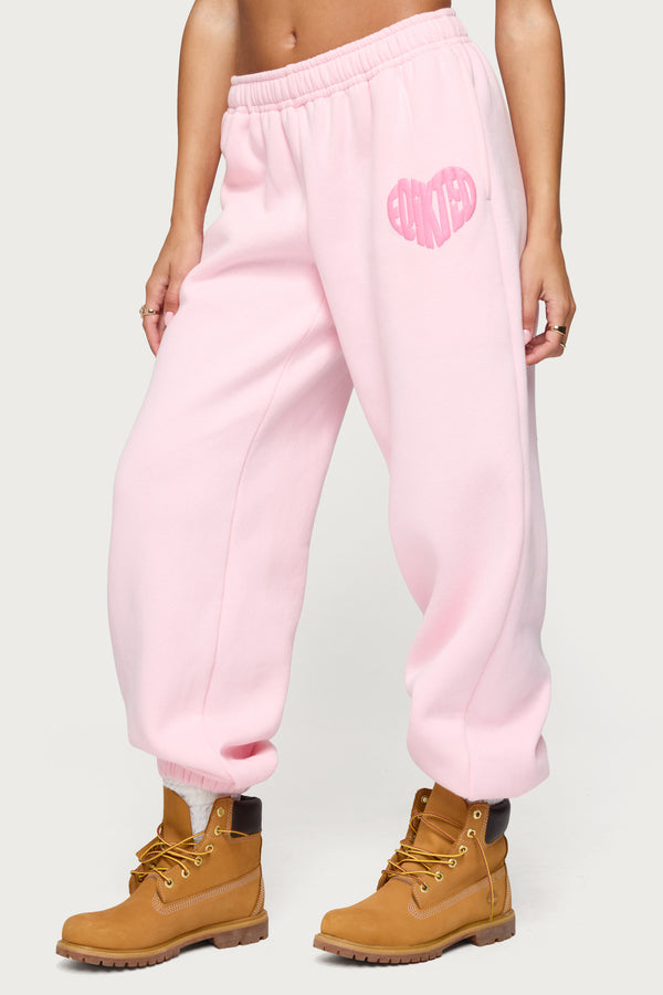 Edikted Major Love Edikted Sweatpants Light Pink