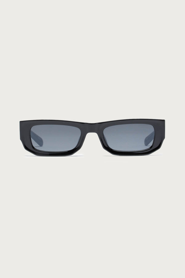 Edikted Matea Rectangle Sunglasses Black