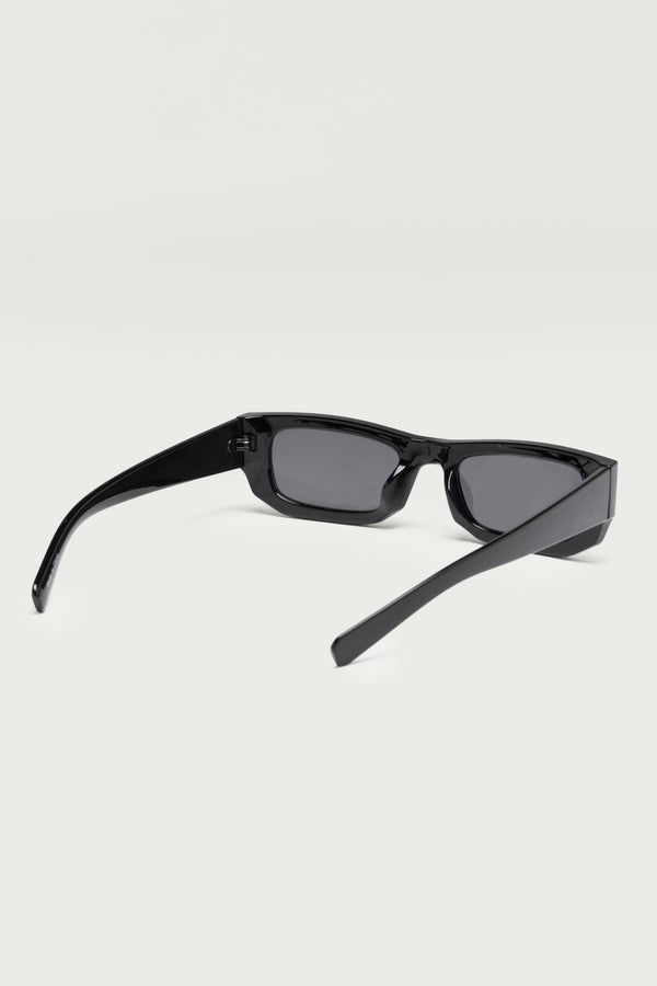 Edikted Matea Rectangle Sunglasses Black
