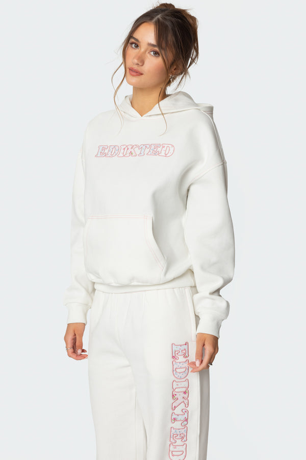 Edikted Mili Edikted Hoodie White