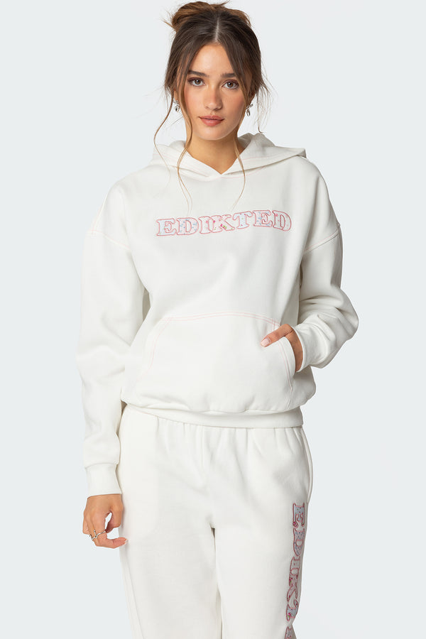 Edikted Mili Edikted Hoodie White