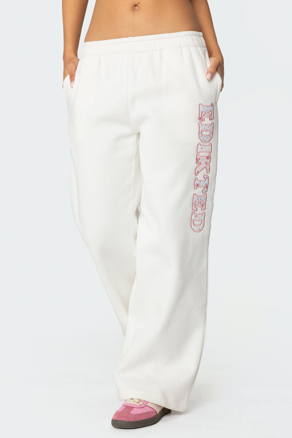 Edikted Mili Edikted Sweatpants White