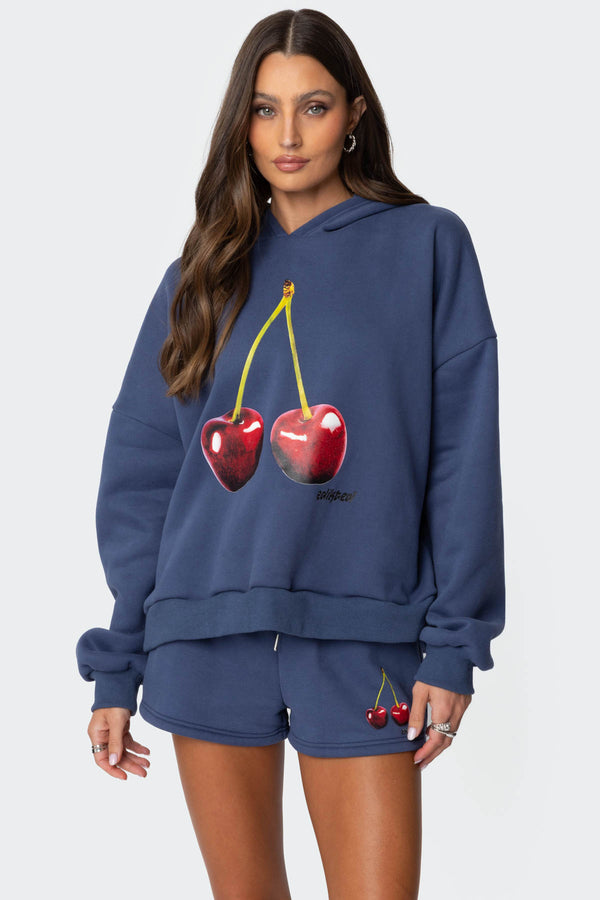 edikted Mon Cheri Hoodie blue