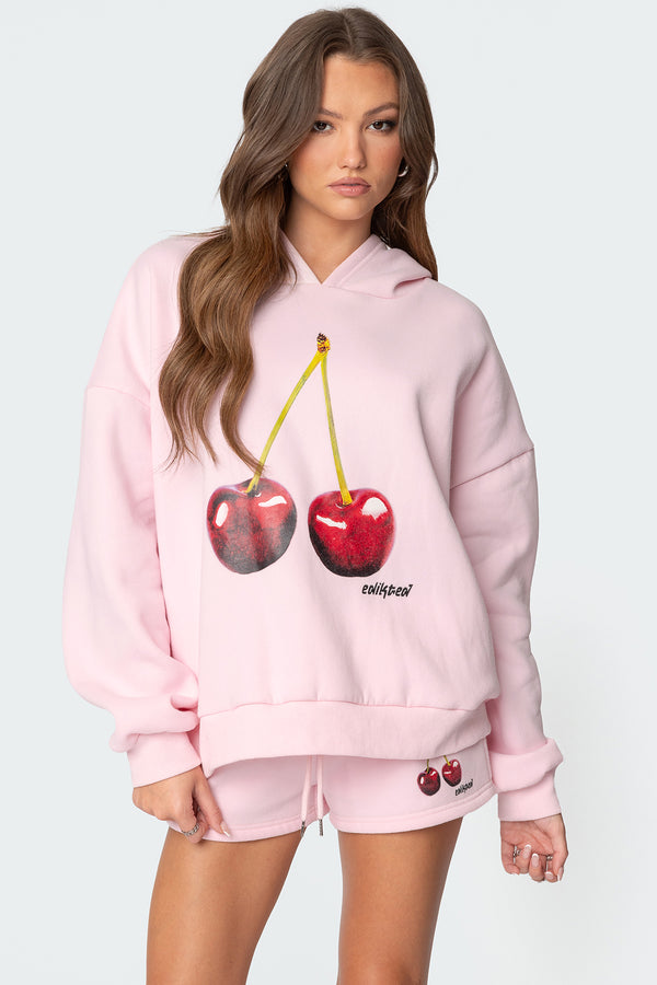 edikted Mon Cheri Hoodie light pink