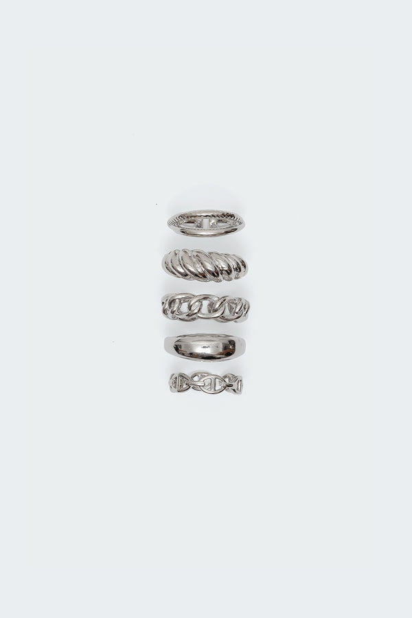 Edikted Must Have Ring Pack Silver